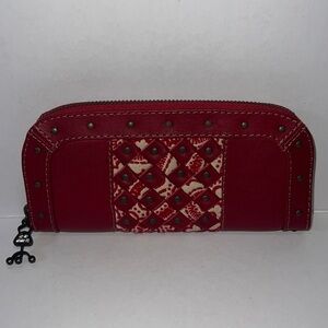 NWOT-Ipa-Nima Red Studded Women's Wallet